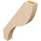 Ekena Millwork 3-inch W x 18-inch D x 24-inch H Geneva Rough Cedar Woodgrain TimberThane Knee Brace, Primed BRCUR03X18X24GNVRCPR - alternate 2